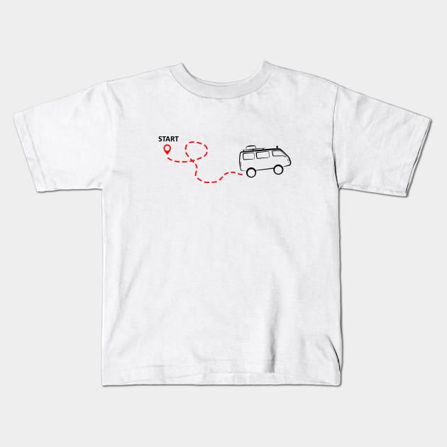 Start your journey - L300 (light) Kids T-Shirt by MikeDrago